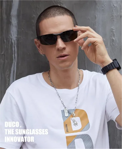 Vista 8 de Duco - Gafas de sol deportivas polarizadas para hombre con protección UV 8177s