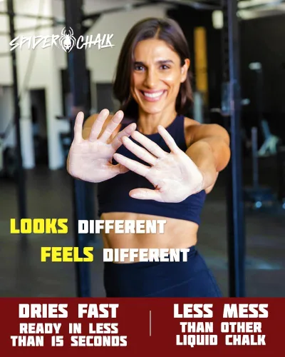 Vista 4 de Black Widow - Tiza líquida de agarre, sin desorden, sin polvareda, para levantamiento de peso, crossfit y gimnasia Ingredientes seguros, sin relleno