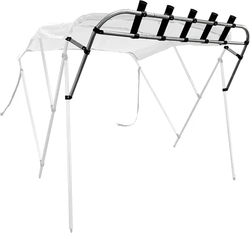 Vista 2 de Savvycraft Bimini - Soporte para caña de pescar superior, lanzador de cohetes para marco superior Bimini de 1 pulgada