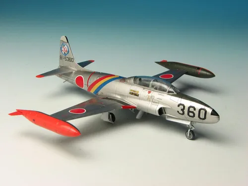 Vista 2 de Platz 1/72 T-33 Shooting Star JASDF, esquema del 50 aniversario, nuevas herramientas de la base aérea de Tsuiki