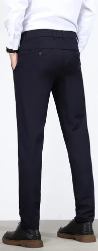Vista 2 de Plaid&Plain Men's 4-Way Flex Stretch Slim Fit Dress Pants