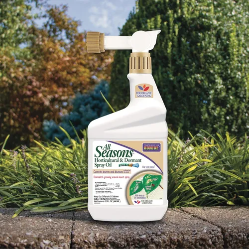 Vista 2 de Bonide All Seasons Aceite en Aerosol Hortícola y Latente, 32 oz Listo para Rociar, Prevención de Enfermedades y Eliminador de Insectos