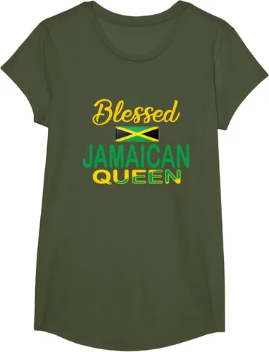 Vista 64 de Blessed Jamaicana Queen Jamaicana para mujer Jamaicana, Negro
