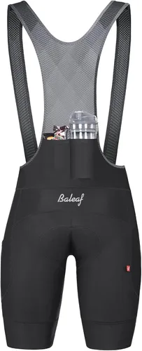 Vista 2 de BALEAF Pantalones cortos de ciclismo para hombre, 4D, acolchados, para ciclismo, ciclismo, ciclismo, bicicleta, bolsillos de gel, UPF50+