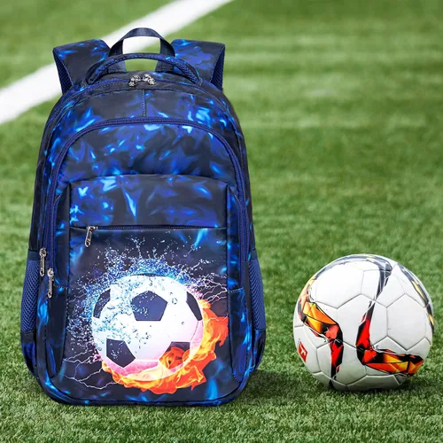 Vista 5 de LEDAOU Mochila escolar para niños y niñas, mochila para libros de primaria, primaria, escuela secundaria, mochila de viaje para edades de 6 a 14 años