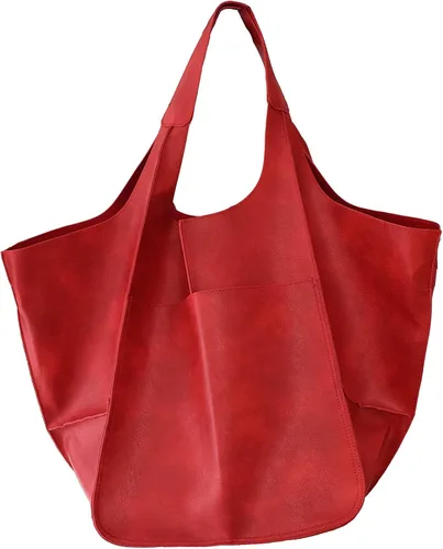 Vista 8 de KlaOYer - Bolso de mano de cuero de gran capacidad, bolso de trabajo, bolso hobo de piel sintética, bolso de mano y bandolera grande, bolso de viaje