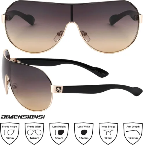Vista 5 de Khan Shuttle - Gafas de sol de una pieza