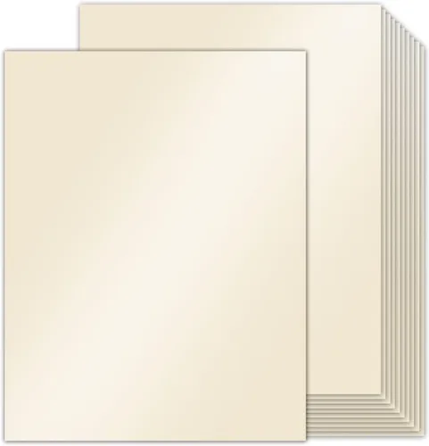 Vista 15 de Goefun - 100 hojas de papel brillante blanco brillante de 8.5 x 11 pulgadas de doble cara, papel metálico brillante de 32 libras (4.23 oz/m²)