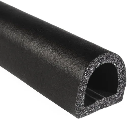 Vista 25 de Trim-Lok Sello de goma en forma de D – 0.437 pulgadas de alto, 0.375 pulgadas de ancho, 25 pies de largo – Sello de espuma EPDM con adhesivo