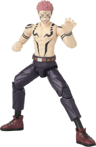 Vista 3 de ANIME HEROES - Jujutsu Kaisen - Ryomen Sukuna [Ver. Uniforme] Figura de Acción Jujutsu Kaisen - Figura de acción de héroes de anime de 6 pulgadas