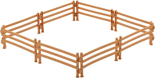 Vista 4 de Sumind 40 piezas de accesorios de esgrima de corral de caballo, juego de plástico para valla de granja, juguete de valla de granja para granero