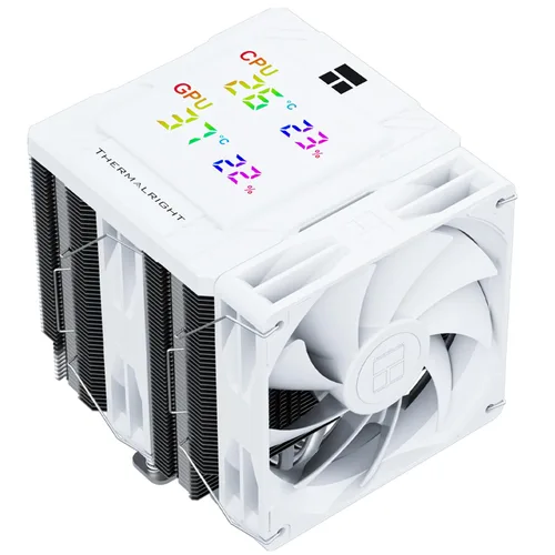 Vista 8 de Thermalright Peerless Assassin 120 Digital ARGB Negro Enfriador de aire para CPU, Cubierta superior con pantalla digital, Enfriador de CPU