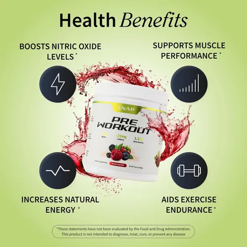 Vista 5 de Snap Supplements - Reforzador de óxido nítrico orgánico de raíz de remolacha - Flujo sanguíneo y circulación Remolacha superalimento Apoyo