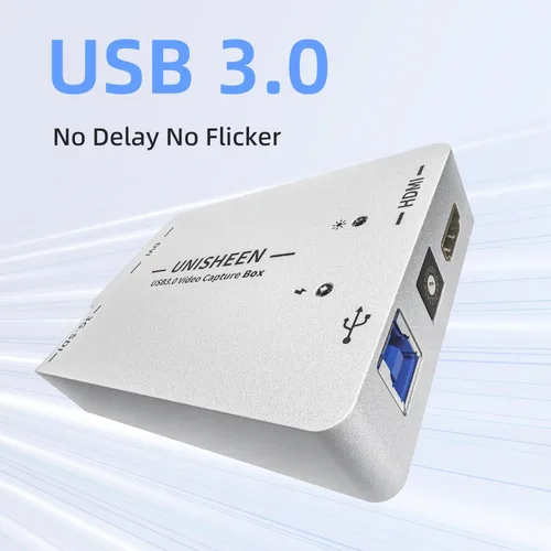 Vista 5 de Tarjeta de video HDMI de captura USB 3.0, transmisión en vivo y grabación, HDMI a USB Dongle Full HD 1080P Transmisión en vivo Video Game Grabber