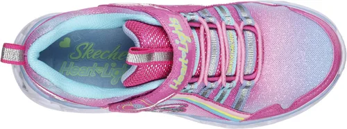 Vista 2 de Skechers Tenis unisex Heart Lights-Rainbow Lux para niños
