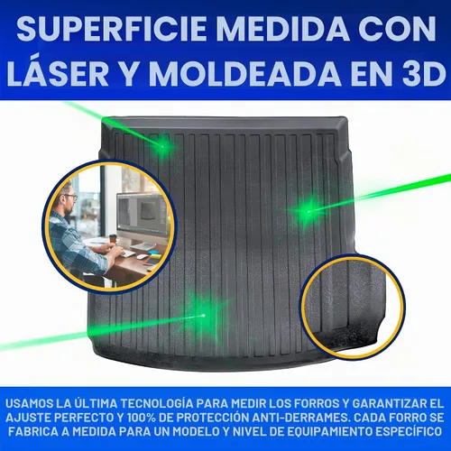 Vista 3 de Forro de carga prémium para Audi Q5 Premium 2018-2026 – 100% de protección, alfombrilla de maletero de automóvil de ajuste personalizado