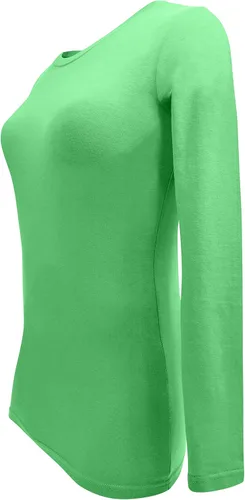 Vista 145 de Natural Uniforms Camiseta Under Scrub para mujer, cuello redondo, manga larga, paquete de 3, paquete múltiple de 3