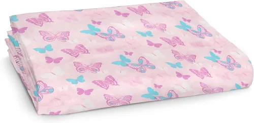 Vista 24 de Frenchie Mini Couture Sábanas para moisés, 100% algodón, estrellas azules, 15 x 33 pulgadas, paquete de 2