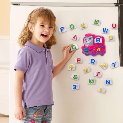 Vista 6 de LeapFrog Fridge Phonics conjunto de números magnéticos para refrigerador, rosado, exclusivo en línea