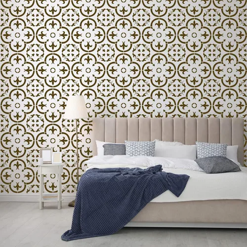 Vista 6 de 8 plantillas de suelo para pintar plantillas de pared de 4 x 4 pulgadas para pintar paredes, plantillas de piso de concreto, plantillas de dibujo