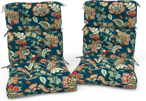 Vista 30 de Cojines para sillas de patio con respaldo alto para exteriores, cojines Adirondack para jardín, porche, hogar, oficina, uso en sillas, 44 x 22 x 4