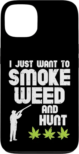 Vista 7 de iPhone 16 Smoke Weed Hunt Funny Hunting Cannabis 420 Hunter Hombres Mujeres Caso