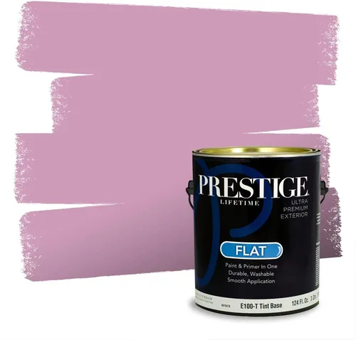 Vista 557 de Prestige Paints Pintura exterior e imprimación en uno, 1 galón, plano, coincidencia comparable de Valspar* Amber Rose*