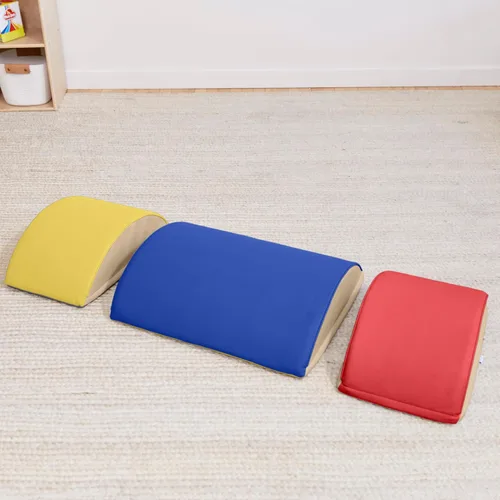 Vista 11 de ECR4Kids SoftZone - Constructores de equilibrio de troncos coloridos, juego para principiantes, surtido, 3 piezas