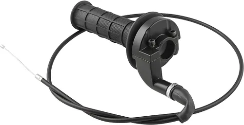 Vista 7 de Cable de empuñadura del acelerador, cable del acelerador del mango del asiento de combustible de 47 pulgadas, abrazadera de la carcasa