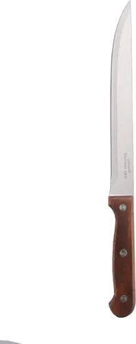 Vista 7 de Uniware Cuchillo de pan de acero inoxidable con mango de madera, hoja afilada de 8 pulgadas