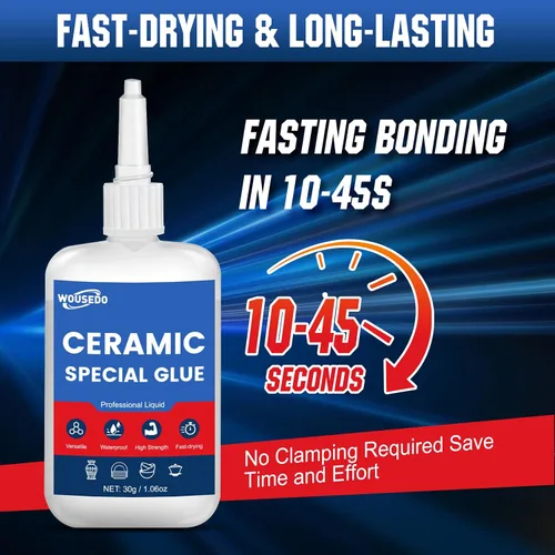 Vista 5 de Pegamento de cerámica 2 x 1.06 oz, adhesivo instantáneo impermeable y de alta resistencia