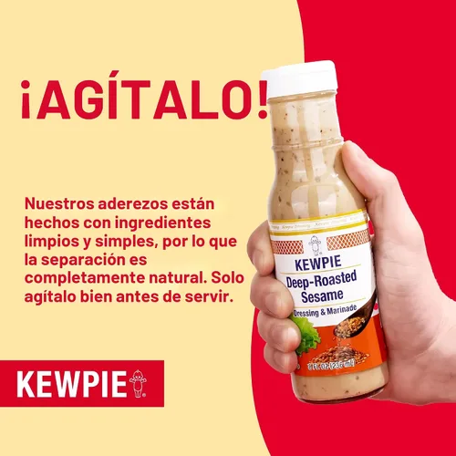 Vista 6 de Kewpie Adobo de aderezo de sésamo tostado profundo, estilo japonés, 16.9