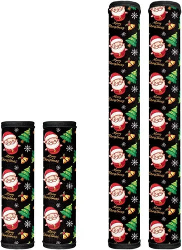 Vista 38 de Juego de 4 fundas para manijas de microondas con diseño de rayas de vaca tribal, azteca, decoración de cocina, antideslizantes, a prueba