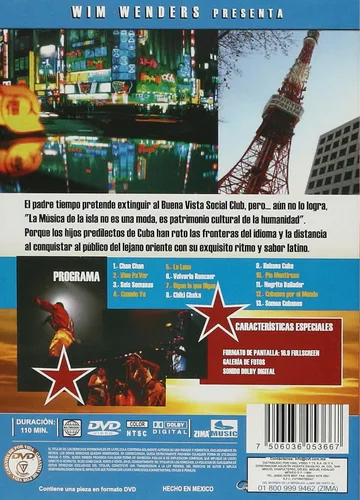 Vista 2 de Musica Cubana PIO LEYVA y Los Hijos del Son Cubano -Live in Tokyo NtscRegion 0 Dvd Import-latin America