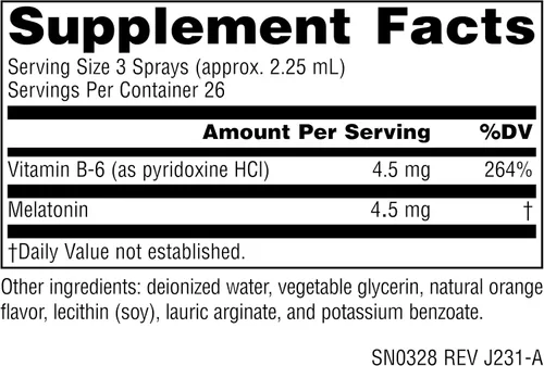 Vista 2 de Source Naturals Sleep Science - NutraSpray de melatonina, sabor a naranja, 1.5 mg, 2 onzas líquidas