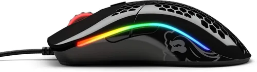 Vista 6 de Glorious Mouse para juegos - Modelo O Minus 2.08oz Superlight Honeycomb Mouse con luces, mouse negro brillante, mouse USB