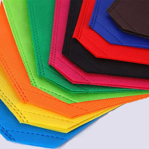Vista 6 de 10 bolsas reutilizables de viaje para llevar de compras, bolsas de comestibles coloridas Tela no tejida con asas para cocina y comedor Surtido