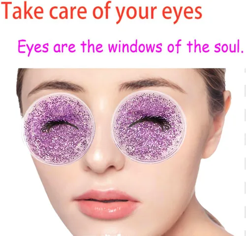Vista 4 de Paquete de hielo de gel para ojos, almohadilla refrescante para los ojos, máscaras refrescantes para los ojos, tratamiento caliente y frío