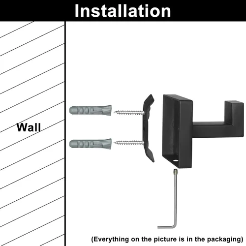 Vista 3 de IBosins Paquete de 4 ganchos para toallas de mano para baño, pared, sala de estar, dormitorio, cocina, armario, colgador de gancho de acero