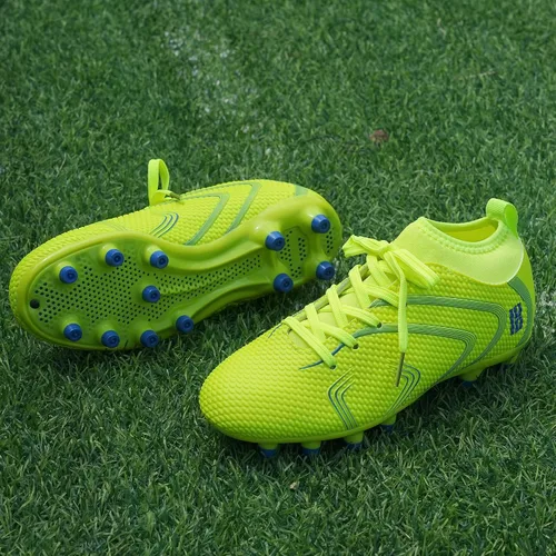 Vista 4 de brooman Zapatos de fútbol para niños y niñas, zapatos de fútbol para exteriores