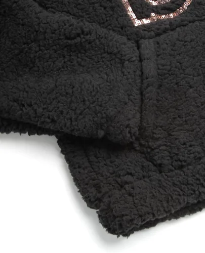 Vista 3 de bebe Sudadera para niña - Sudadera con capucha de forro polar Sherpa (7-16)