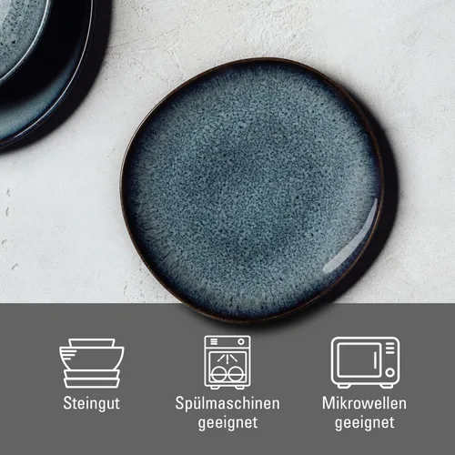 Vista 3 de like. by Villeroy & Boch Plato de pan Lave gris 6.9 x 6.7 x 0.8 in