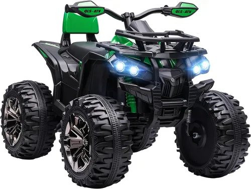 Vista 14 de Aosom 12V 10AH Ride on ATV with Dual Motors, 5 MPH Max Speed, Blue