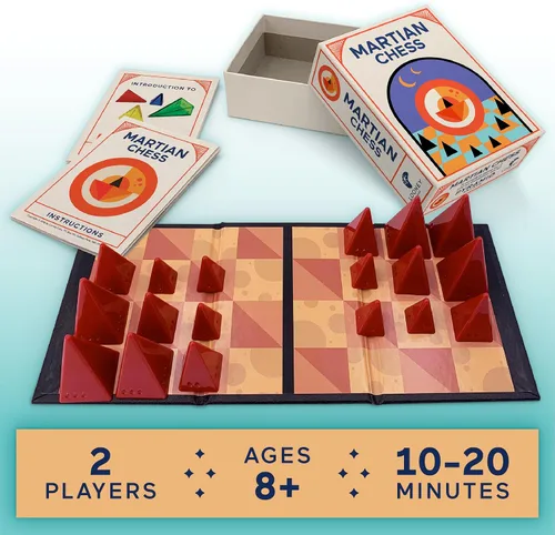 Vista 3 de Juego de ajedrez marciano - Estrategia de flexión mental para dos jugadores