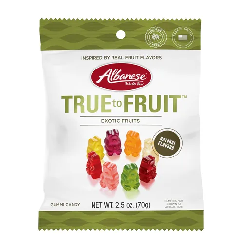 Vista 14 de Albanese World's Best True to Fruit™ - Gomitas de frutas favoritas estadounidenses, bolsa de caramelo de 0.75 onzas (paquete de 200)