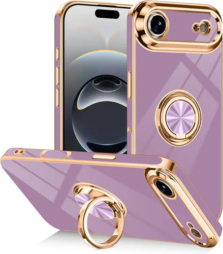 Vista 9 de Funda diseñada para iPhone 17 Pro Max con soporte de anillo, color azul