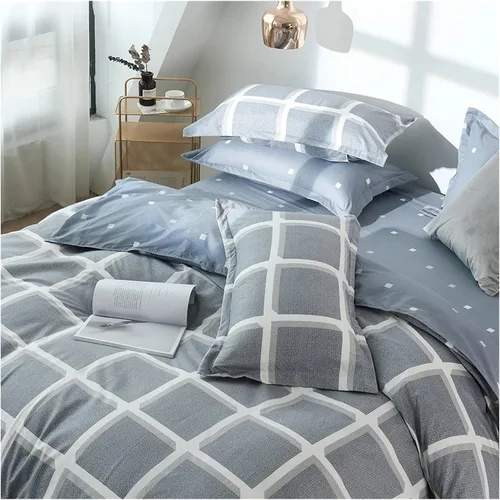 Vista 6 de ADovz 2/3pcs Duvet Cover Bedding Set,Compatible with Queen Size Double Bed Comforter Quilt Cover Microfiber Bedding Linen Sheets Sets,Bed Sheets