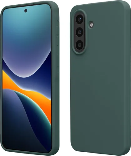 Vista 313 de kwmobile Funda Compatible con Samsung Galaxy A14 5G - Funda de teléfono de TPU y silicona con acabado suave - Verde Lima
