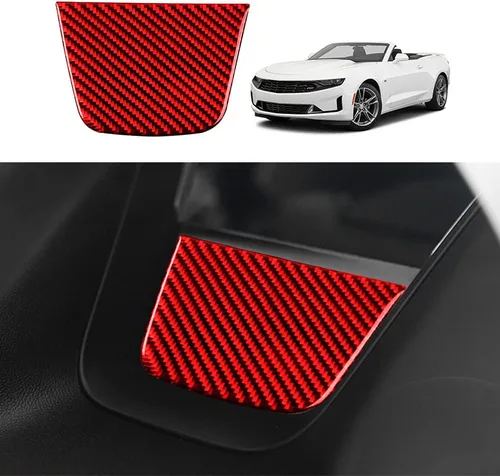 Vista 25 de Calcomanía de fibra de carbono para perilla de ventilación de aire acondicionado, cubierta interior para Chevrolet Camaro 2016 2017 2018 2019 2020
