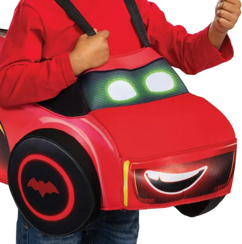 Vista 2 de Disguise Disfraz de vehículo Redbird 3D, accesorio oficial de Batwheels para niños, hasta talla 6